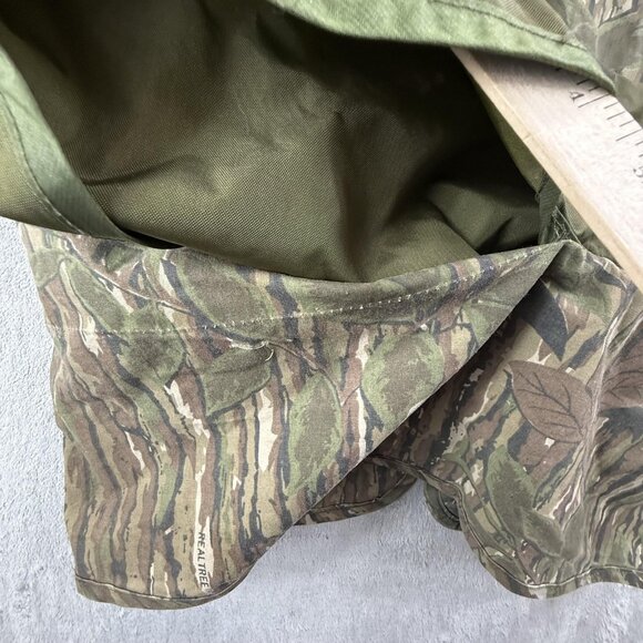 Vintage Realtree Camo Hunting Vest Mens Medium Made USA Utility Game Bag Pockets - Picture 13 of 15